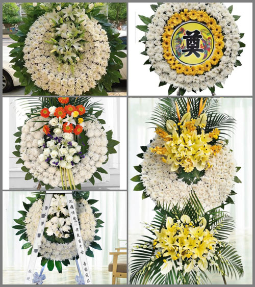 湖南永州祁阳县羊角塘镇白塘村花圈速递